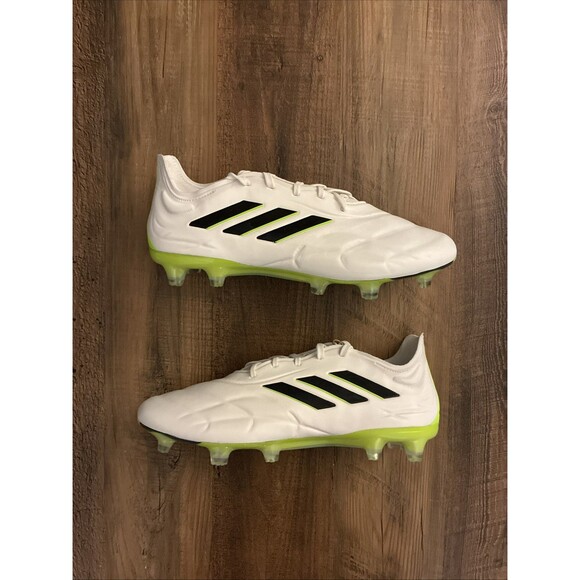 Adidas Copa Pure.1 FG Soccer Cleats Mens Size 8.5 White Lucid Lemon HQ8971 New - Picture 1 of 9